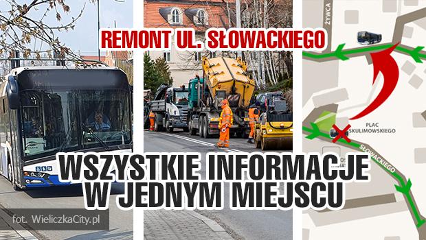 Remont ul. Sowackiego w centrum Wieliczki  – zmiany dla kierowcw i autobusw